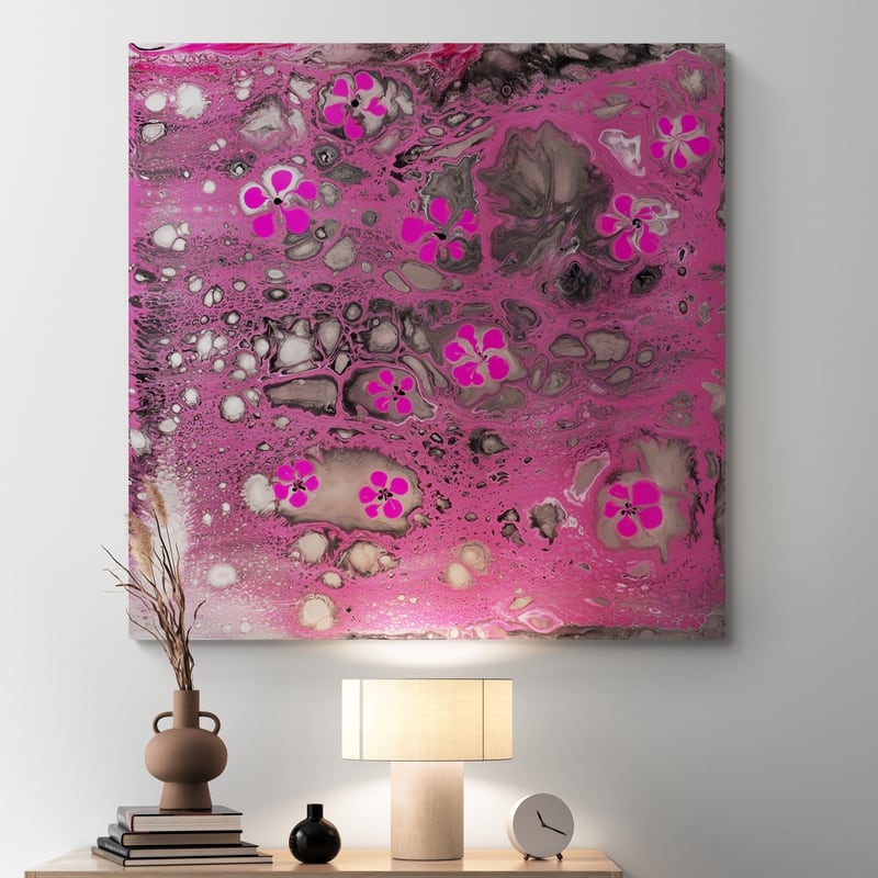 Fragile Beauty by Marina Strijakova wall art in a hallway
