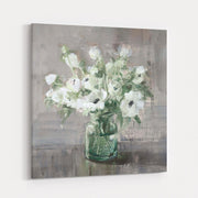 Fresh Anemones Sage Border by Danhui Nai wall art