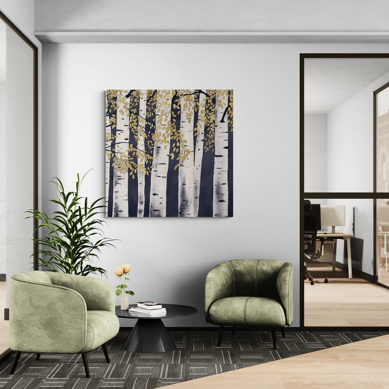 Fresh Forest Indigo III by James Wiens wall art from Glam Wall Art