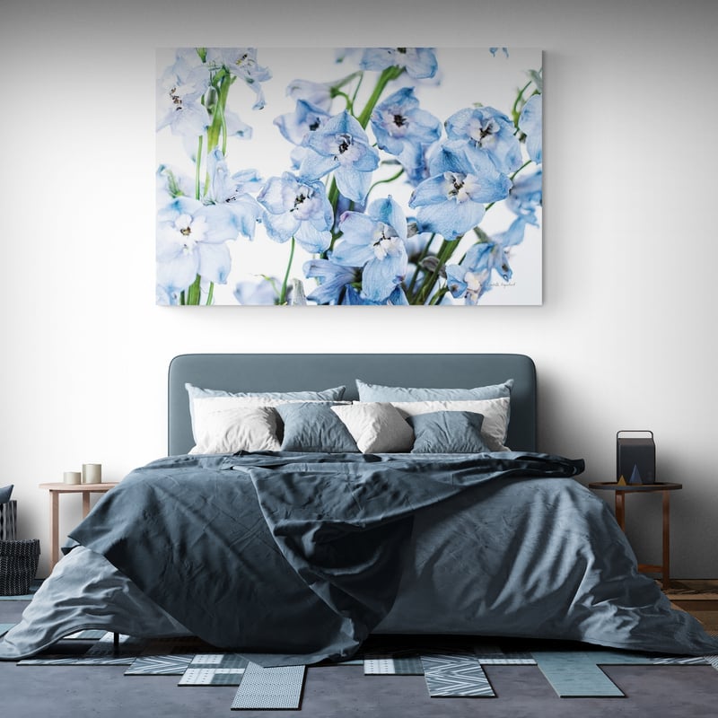 Freshly Picked Delphinium I by Elizabeth Urquhart wall art from Glam Wall Art