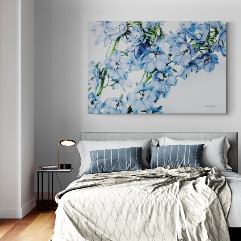 Freshly Picked Delphinium II by Elizabeth Urquhart wall art from Glam Wall Art