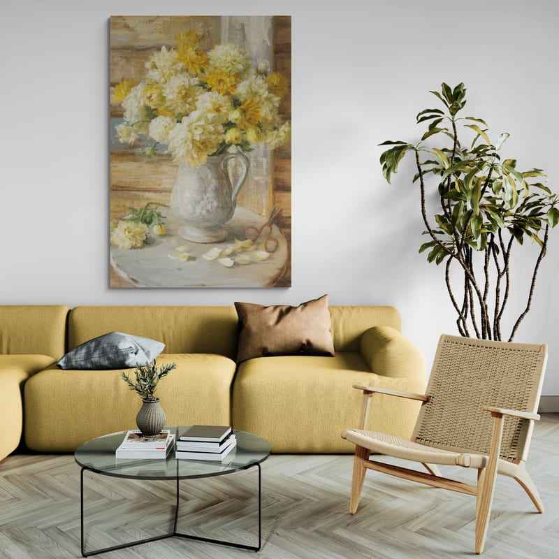 From the Garden by Danhui Nai wall art in a living room