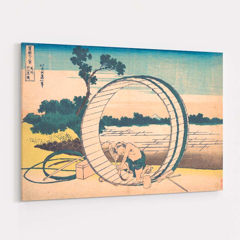 Fujimigahara in Owari Province, from the series Thirty-six Views of Mount Fuji by Katsushika Hokusai wall art