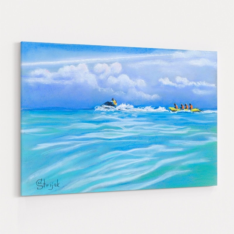 Fun between the Blues by Marina Strijakova wall art