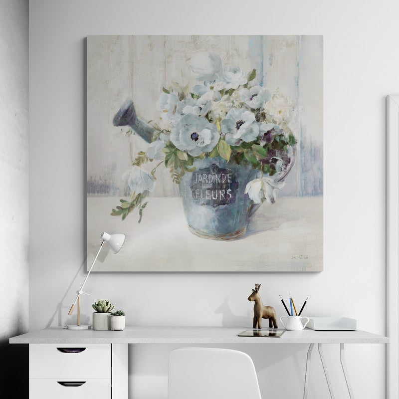 Garden Blooms II Blue Crop by Danhui Nai wall art from Glam Wall Art