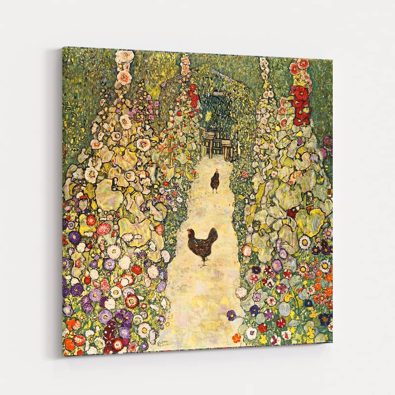 Garden with Chickens by Gustav Klimt wall art