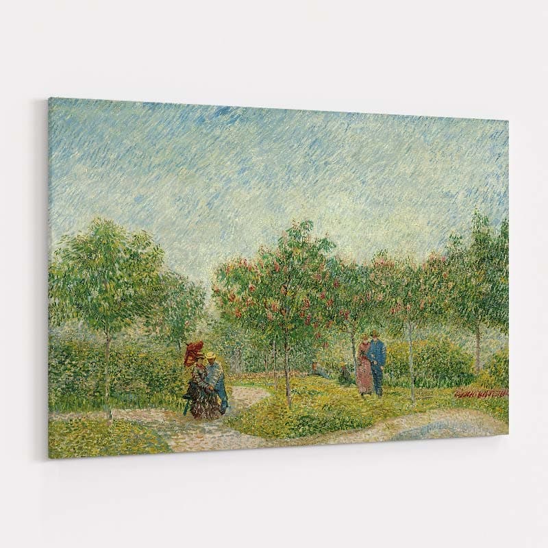 Garden with Courting Couples, Square Saint-Pierre 1887 by Vincent Van Gogh wall art