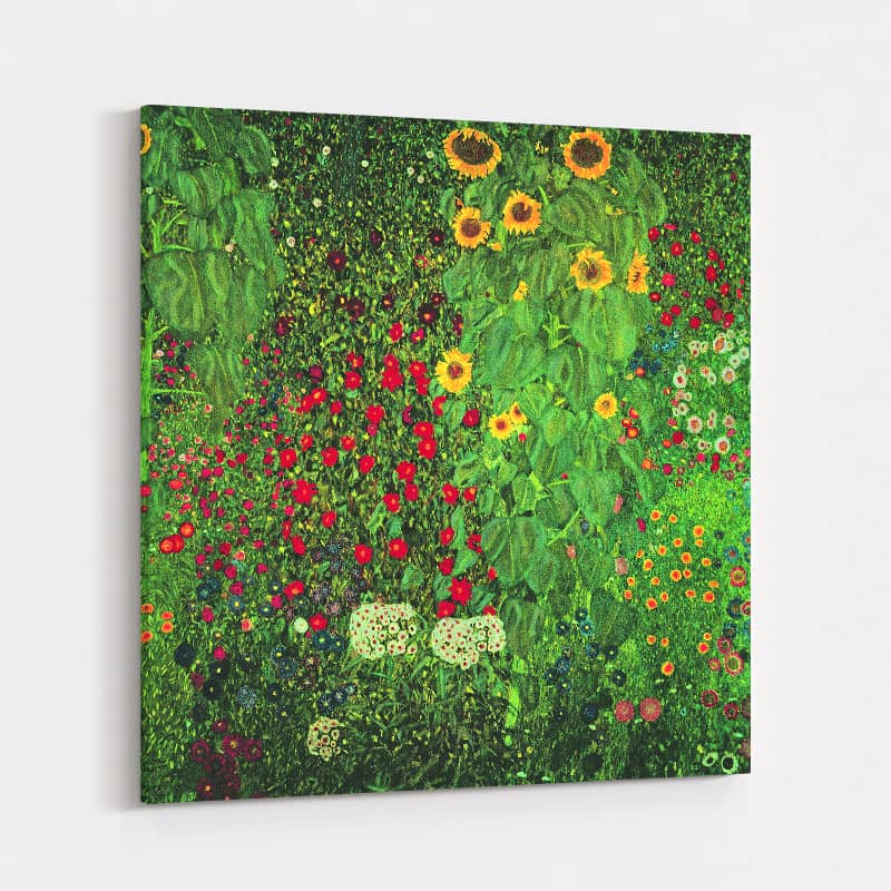 Garden With Sunflowers by Gustav Klimt wall art