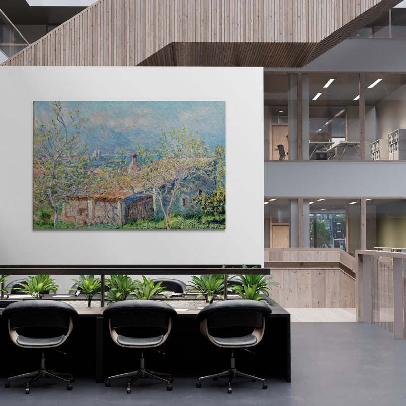 Gardener's House at Antibes 1888 by Claude Monet wall art from Glam Wall Art