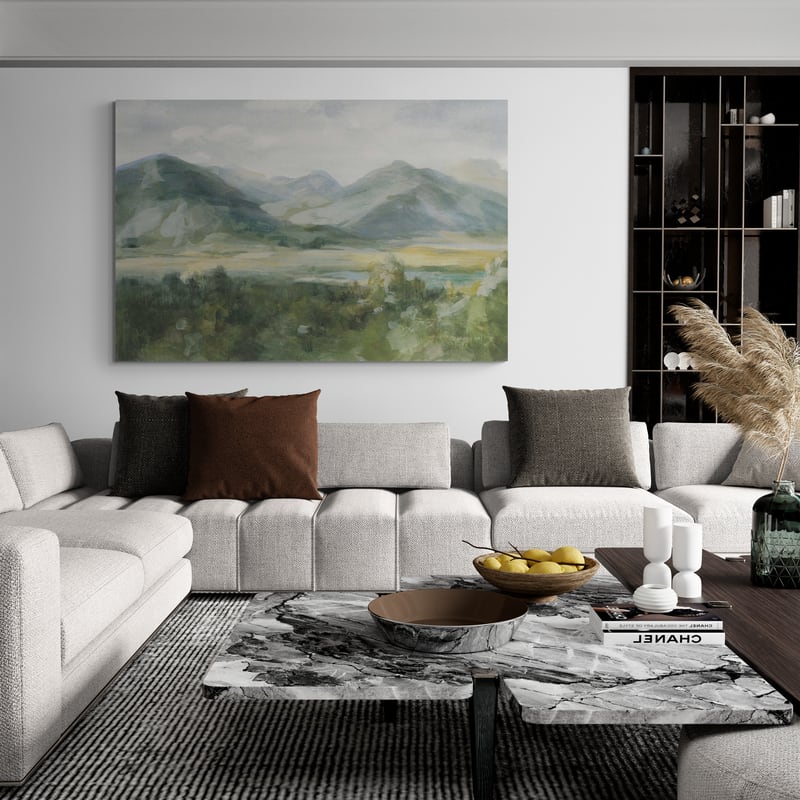 Gateway Realm Sage by Danhui Nai wall art in a living room