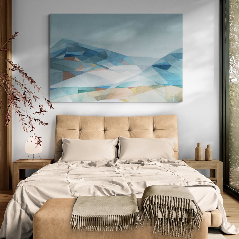 Geometric Mountain by Danhui Nai wall art from Glam Wall Art