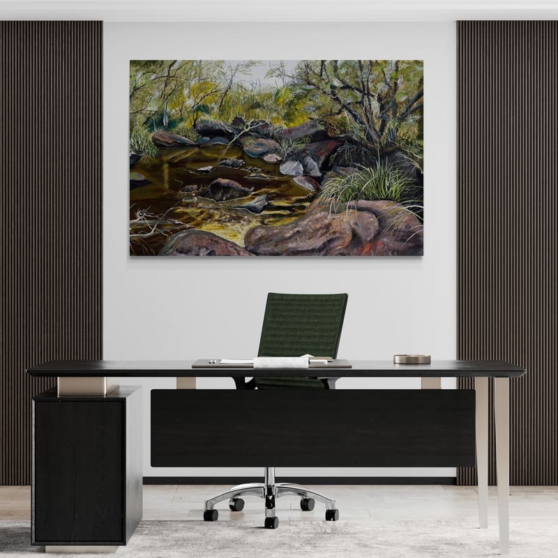Georges River Summer by Marina Strijakova wall art from Glam Wall Art