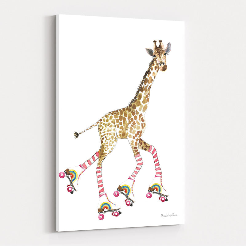 Giraffe Joy Ride II No Balloons by Mercedes Lopez Charro wall art