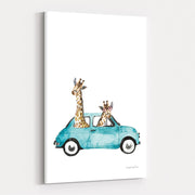Giraffe Joy Ride III No Balloons by Mercedes Lopez Charro wall art
