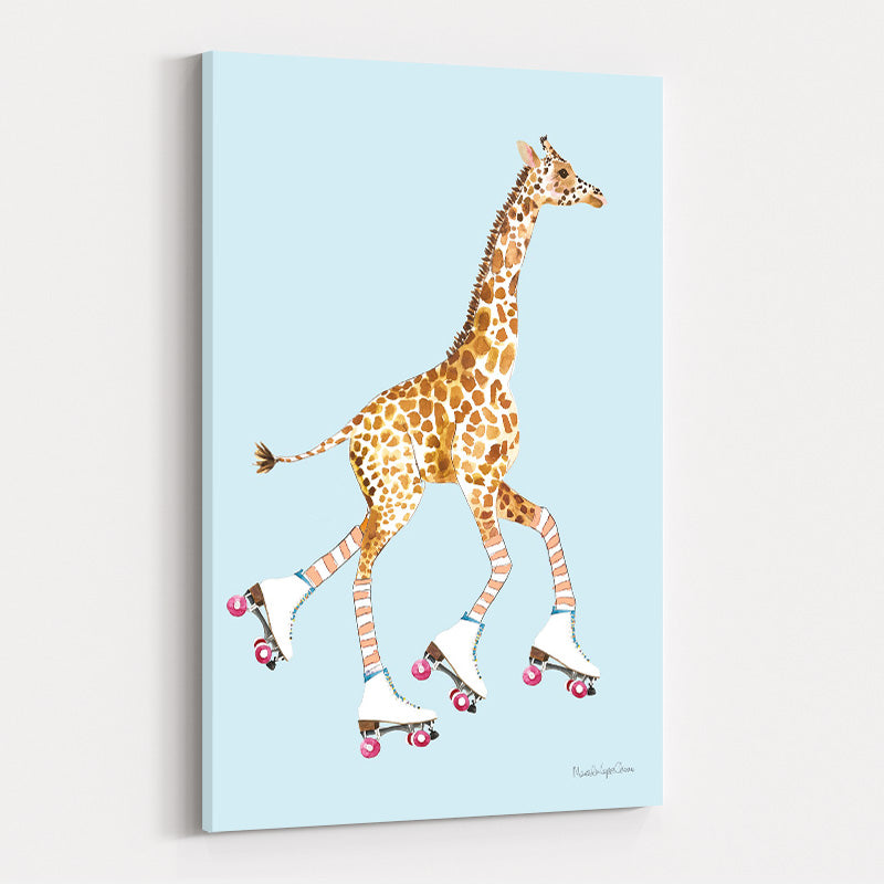 Giraffe Joy Ride IV by Mercedes Lopez Charro wall art