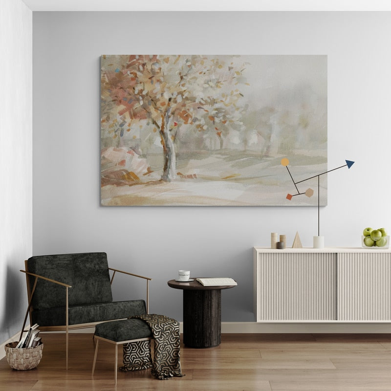 Golden Day by Danhui Nai wall art in a living room