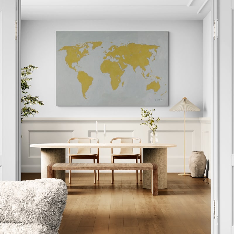 Golden World by James Wiens wall art from Glam Wall Art