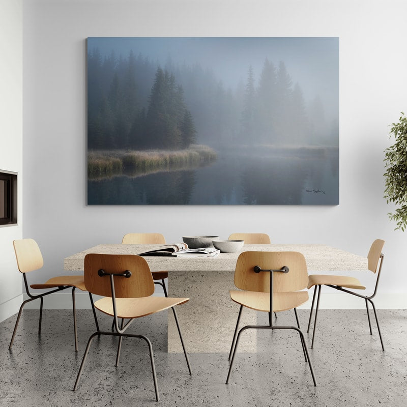 Grand Teton Lake Fog by Alan Majchrowicz wall art from Glam Wall Art