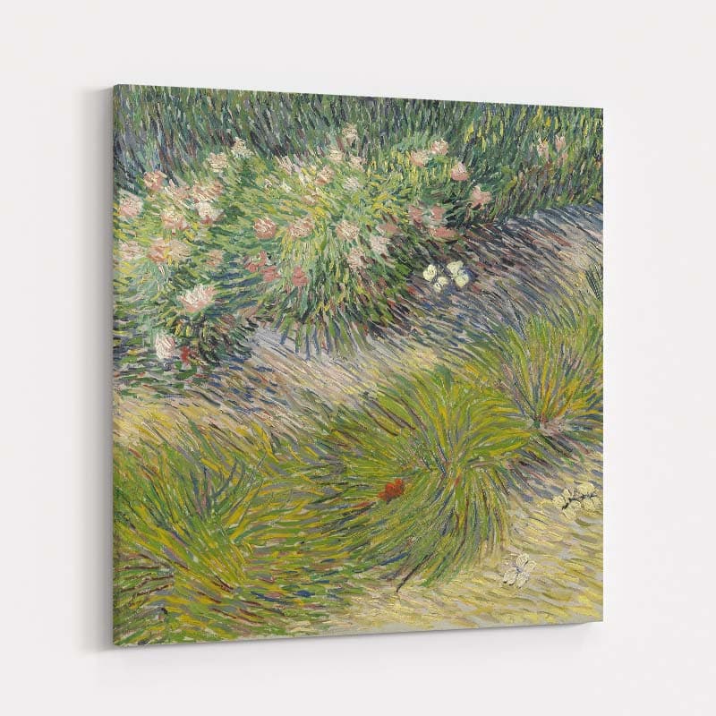 Grass and Butterflies 1887 by Vincent Van Gogh wall art