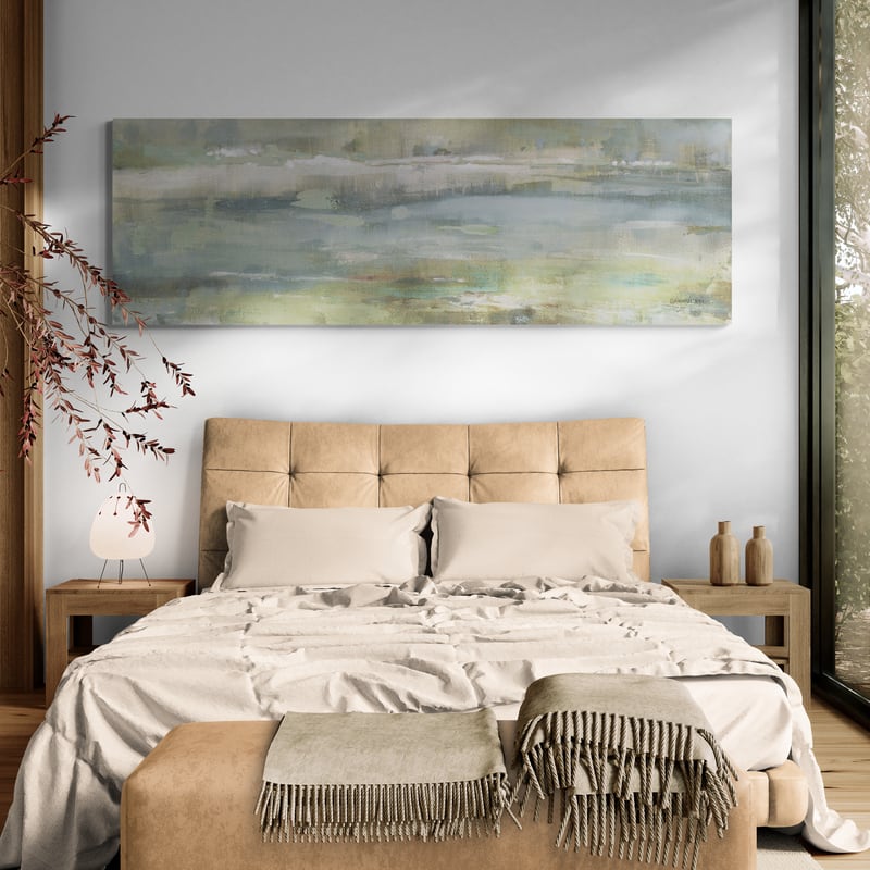 Gray Blue Field Crop by Danhui Nai wall art from Glam Wall Art