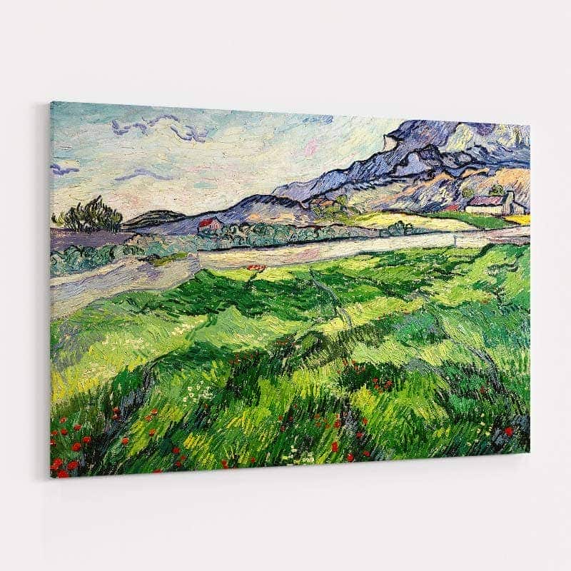 Green Wheat Field 1889 by Vincent Van Gogh wall art