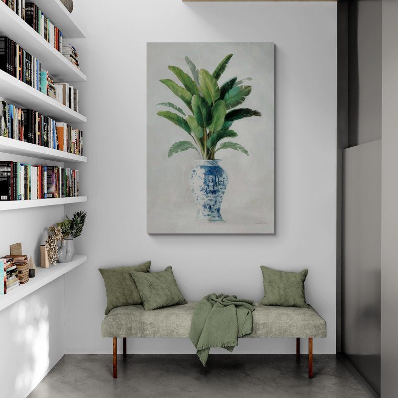 Greenhouse Palm Chinoiserie II by Danhui Nai wall art from Glam Wall Art
