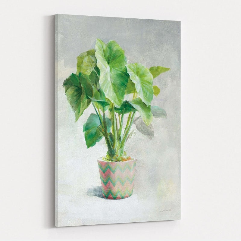 Greenhouse Palm I Chevron Pot by Danhui Nai wall art