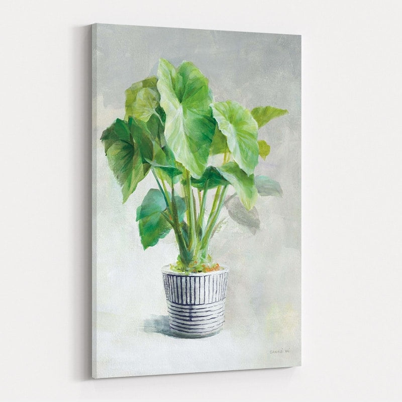 Greenhouse Palm I Navy Pot by Danhui Nai wall art