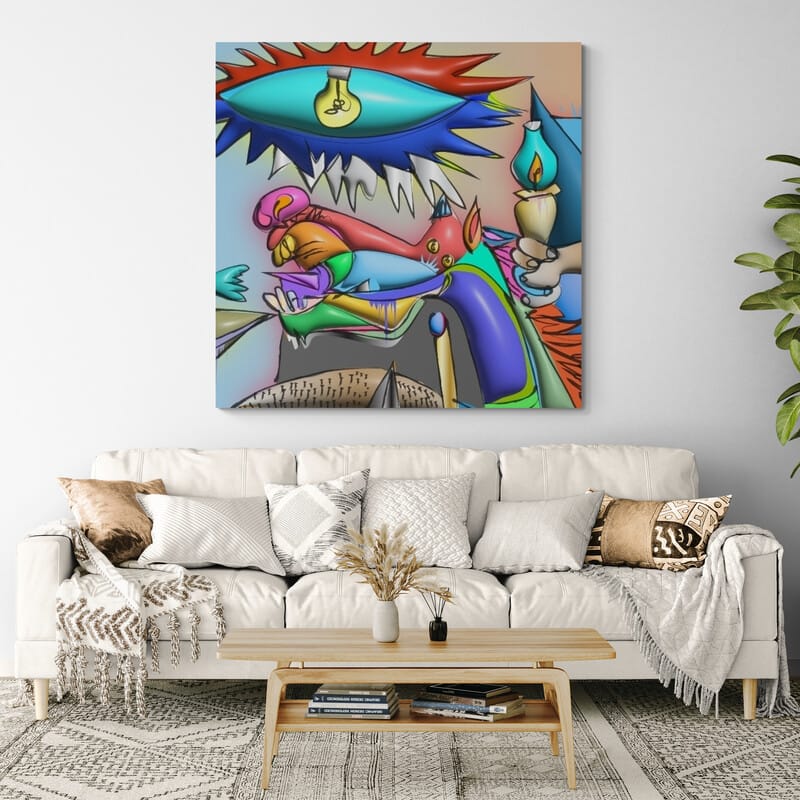 Guernica Detail Horse Head by Technodrome1 wall art from Glam Wall Art