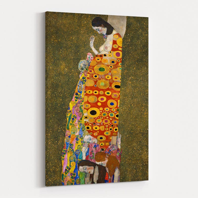 Hope II (Portrait) by Gustav Klimt wall art