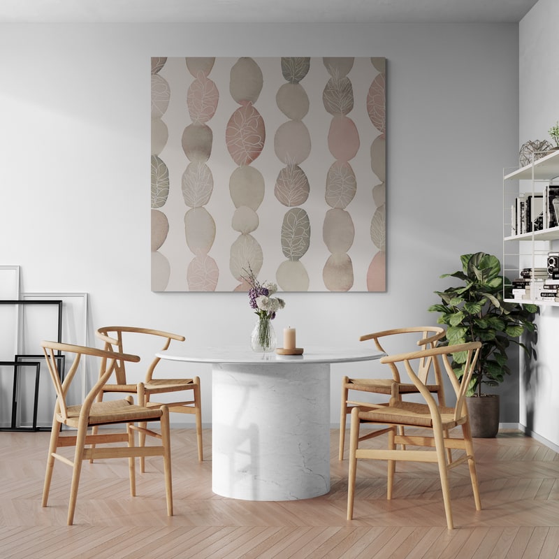 Harmonious Explorations 3 by Jetty Home wall art in a dining room