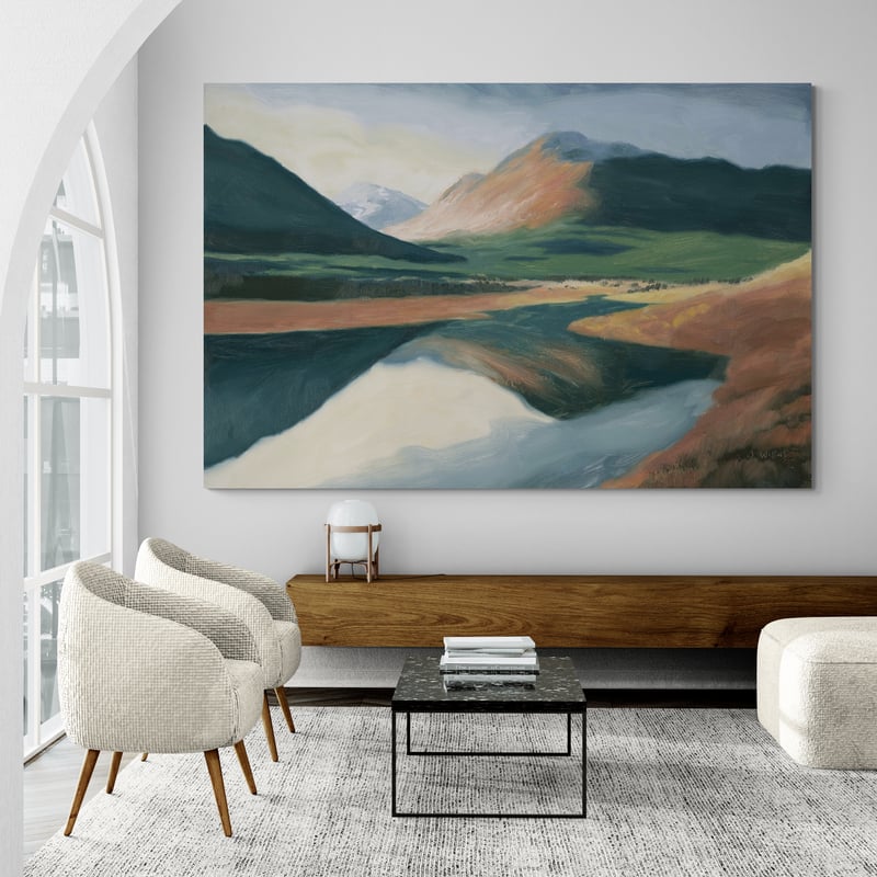 High North by James Wiens wall art in a living room