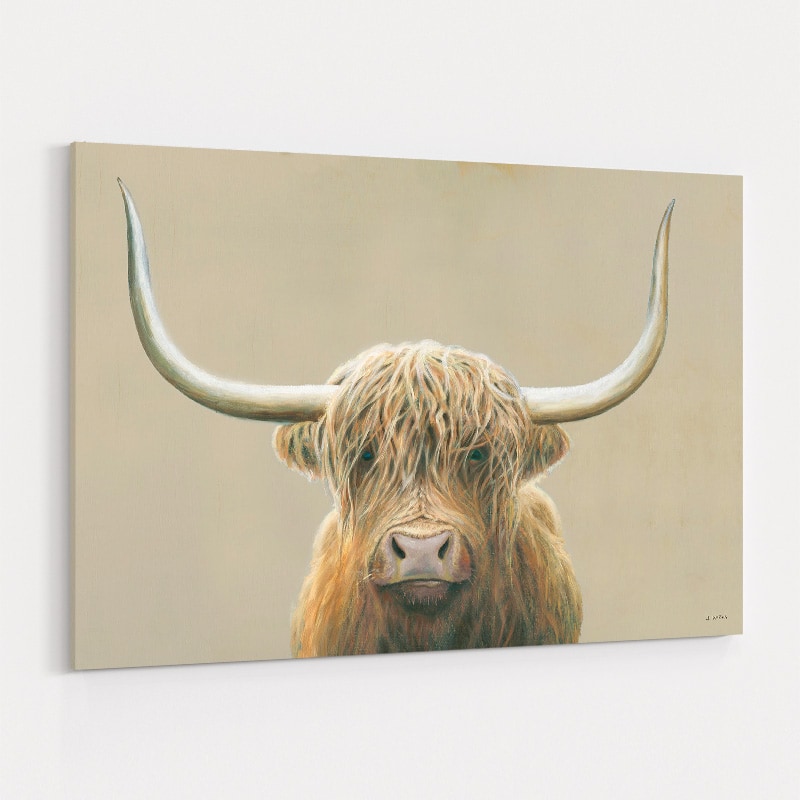 Highland Cow Neutral by James Wiens wall art