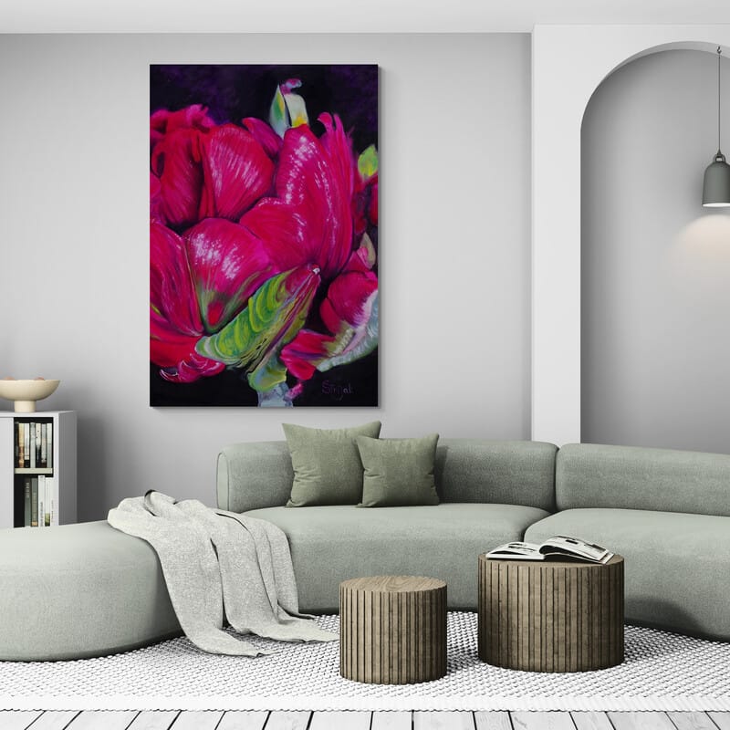 Hilleben by Marina Strijakova wall art in a living room