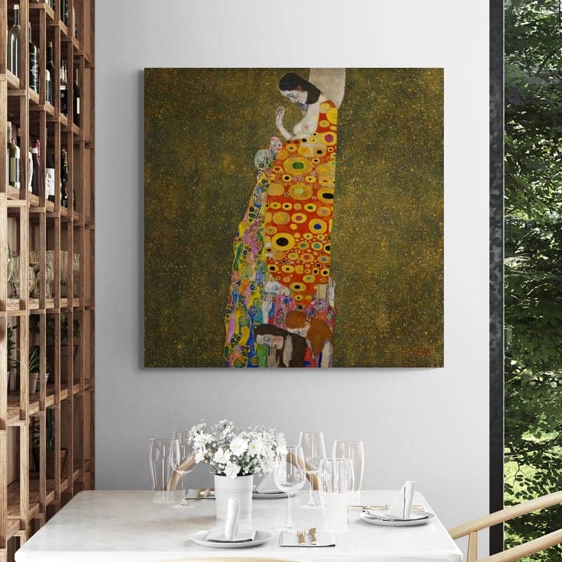 Hope II by Gustav Klimt wall art from Glam Wall Art
