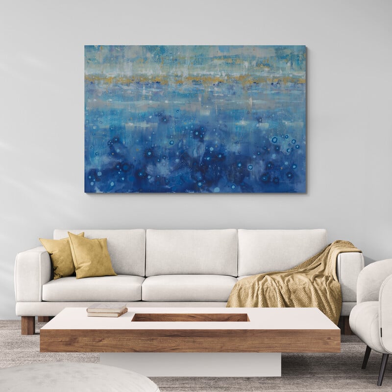Horizon by Danhui Nai wall art in a living room
