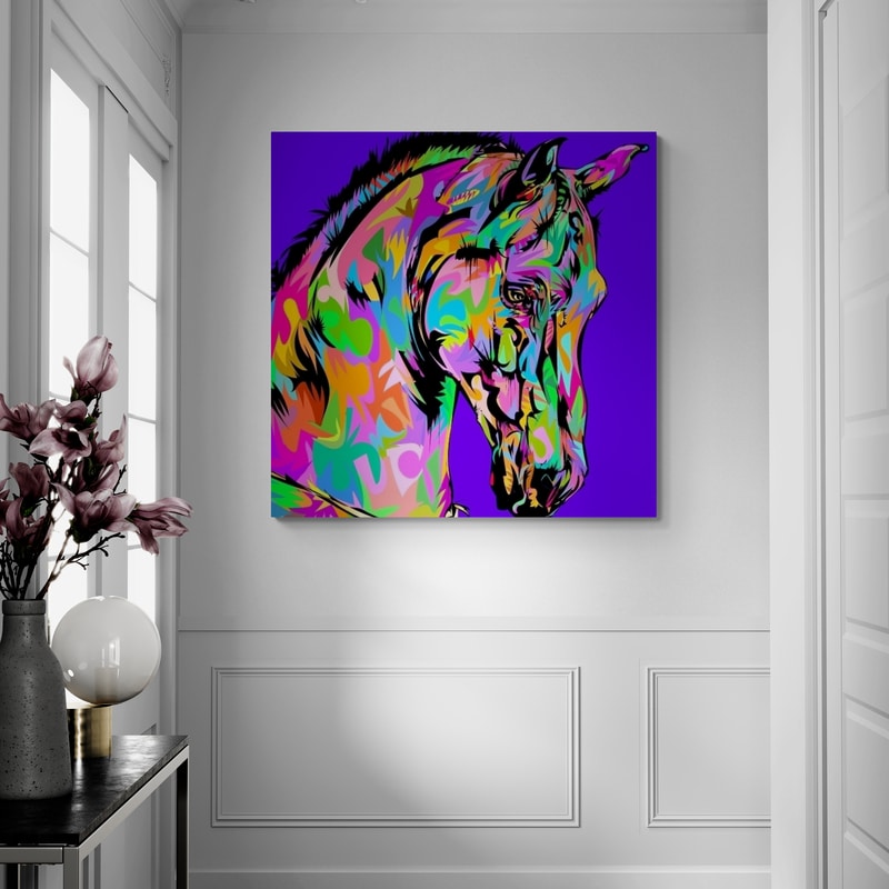 Horse Face 2023 by Technodrome1 wall art from Glam Wall Art