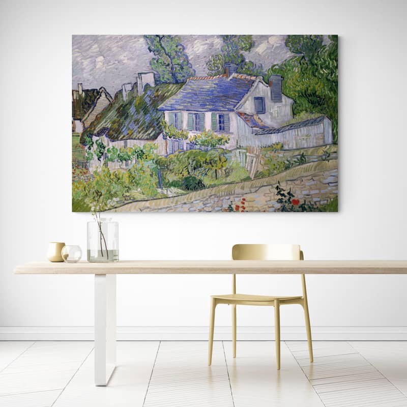 Houses at Auvers 1890 by Vincent Van Gogh wall art from Glam Wall Art