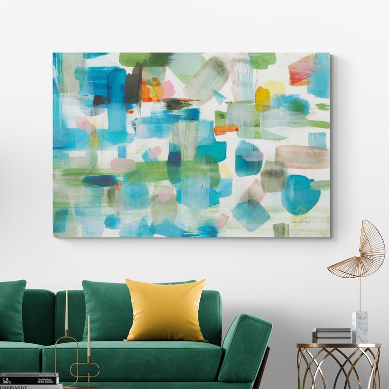 Life Of Color II by Danhui Nai wall art in a living room