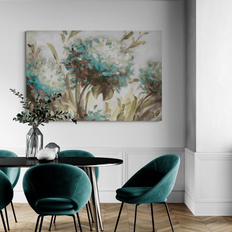 Hydrangea Field Neutral by Lisa Audit wall art from Glam Wall Art