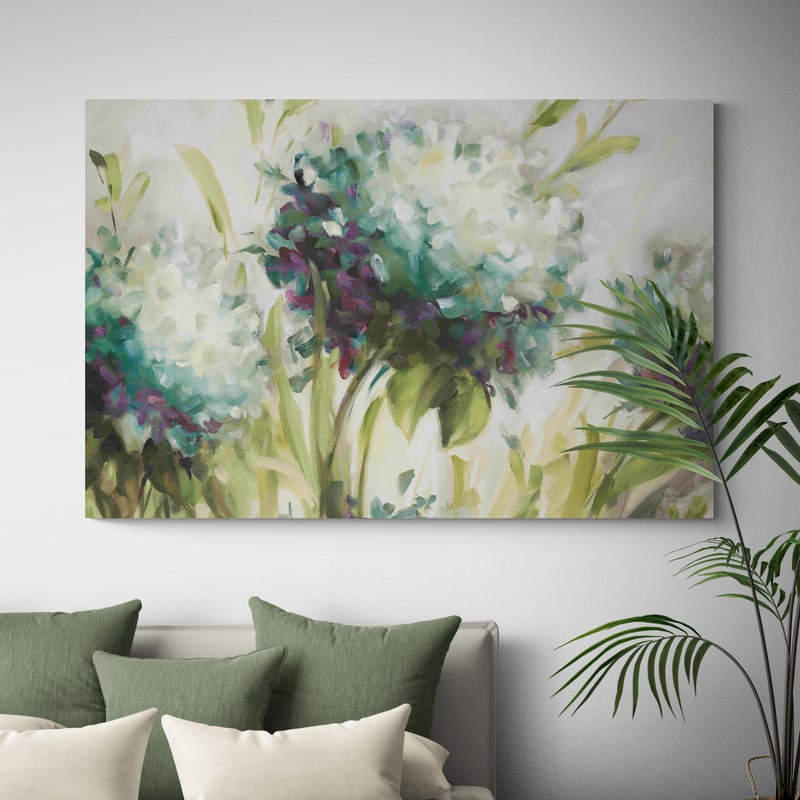 Hydrangea Field by Lisa Audit wall art from Glam Wall Art
