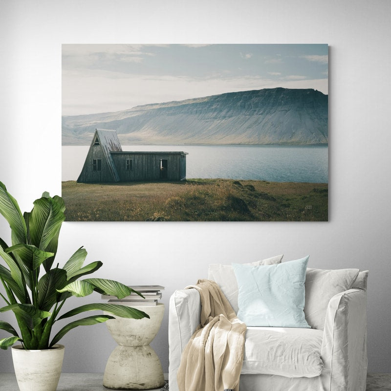 Iceland Shore I by Max Blakesberg Studios wall art in a living room