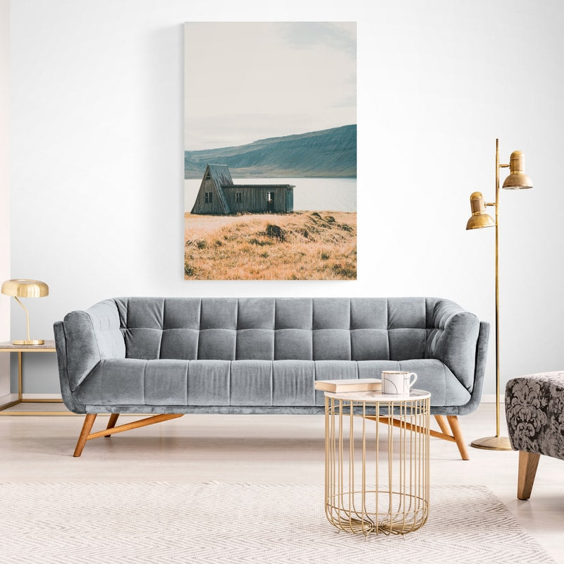 Iceland Shore II by Max Blakesberg Studios wall art in a living room