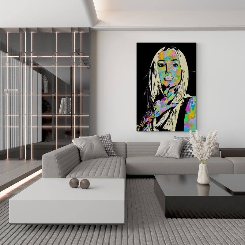 Iggy 2025 by Technodrome1 wall art in a living room