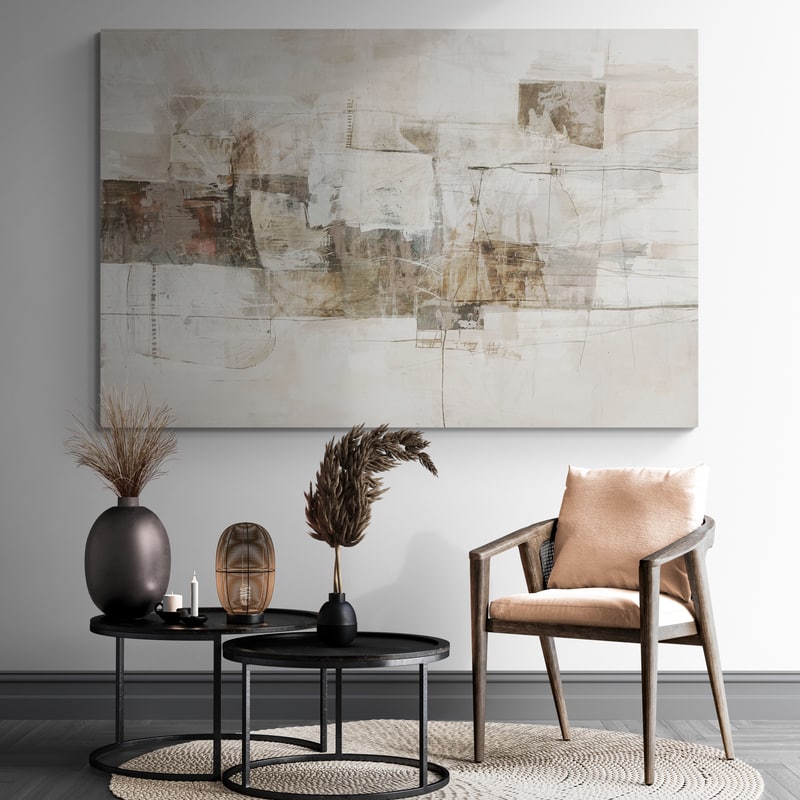 Illuminate 1 by Jetty Home wall art in a living room