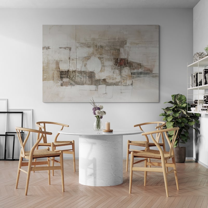 Illuminate 2 by Jetty Home wall art in a dining room