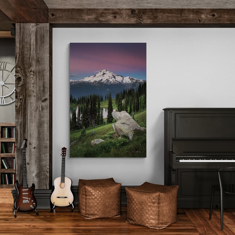 Image Lake Glacier Peak North Cascades by Alan Majchrowicz wall art from Glam Wall Art