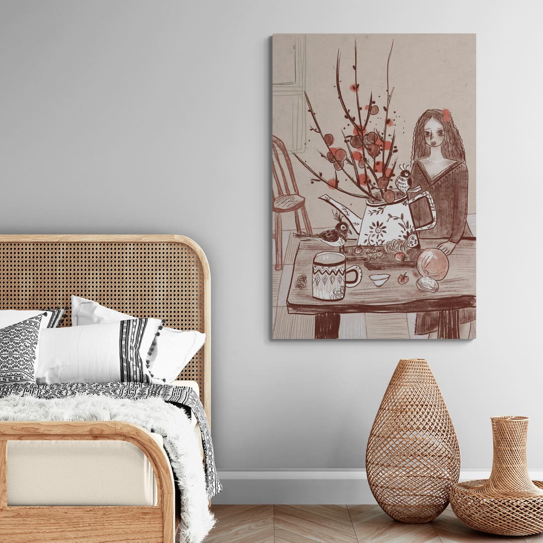 Impressions of Home - Cozy Comfort by Lisha Sun wall art from Glam Wall Art