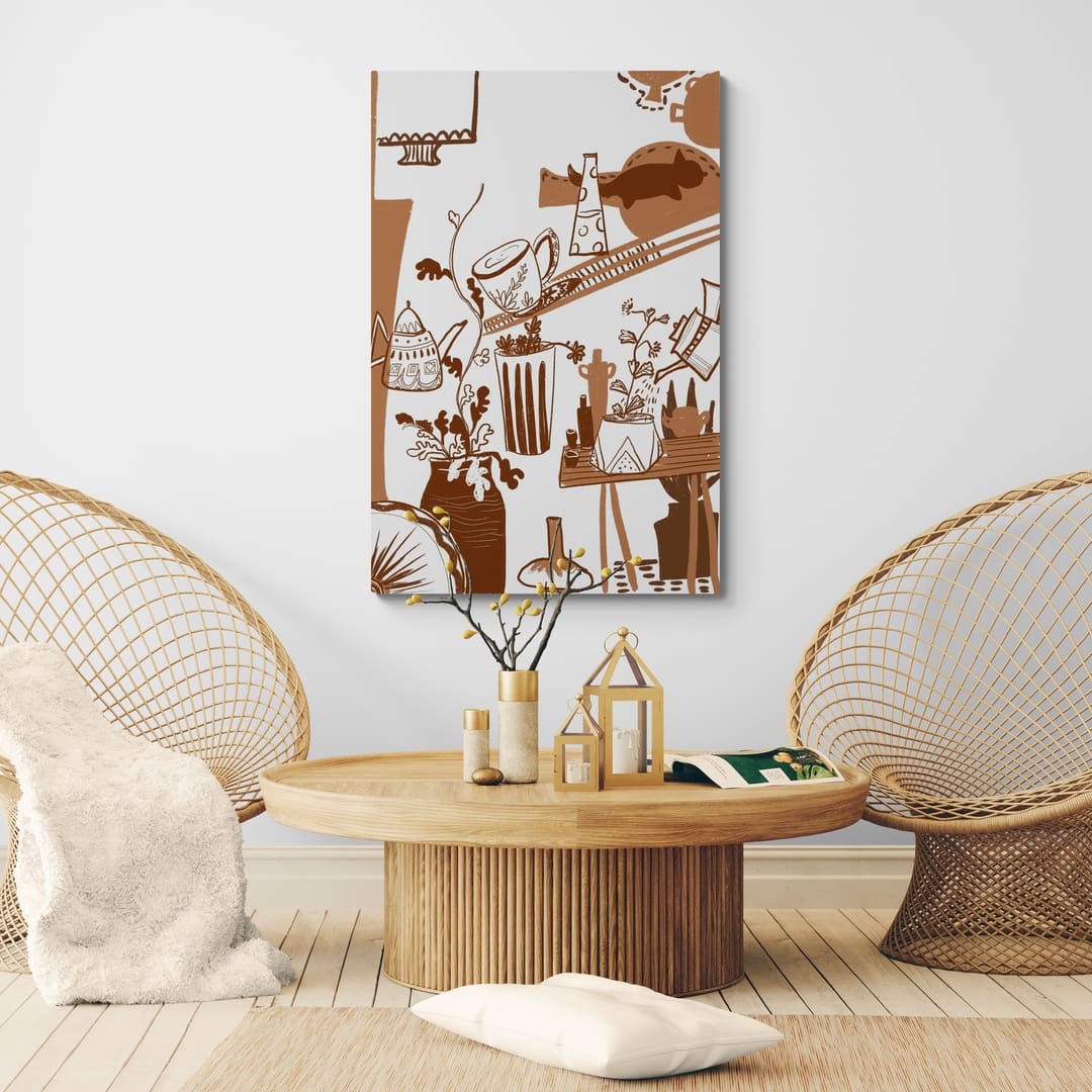 Impressions of Home - Fresh Breeze by Lisha Sun wall art in a living room