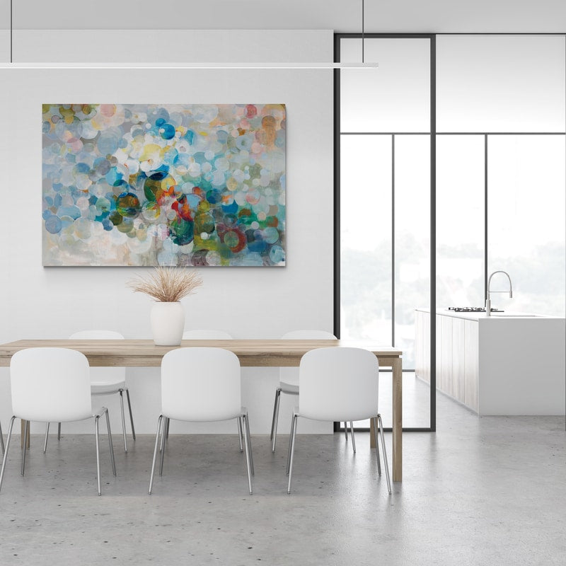 In the Loop by Danhui Nai wall art in a dining room